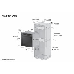 SAMSUNG NV7B4040VBB FORNO INCASSO ELETRICO VAPORE WIFI ECOPULIZIA CL A+