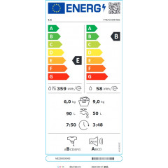 LG F4DV509H0E LAVASCIUGA 1400 GIRI 9KG + 6KG 1400 GIRI WIFI INVERTER CLASSE B