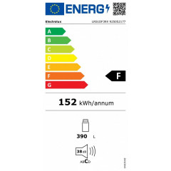 ELECTROLUX LRS1DF39X FRIGORIFERO MONOPORTA 388LT CE.F VENTILATO 4RIP. INOX