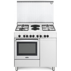 DELONGHI DEMW96B42ED CUCINA 4 FUOCHI 2 PIASTRE FORNO ELET. MULTIFUNZIONE BIANCO