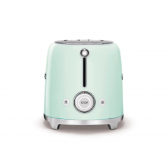 SMEG TSF01PGEU TOSTAPANE 2 SCOMPARTI 950 W VERDE PASTELLO LUCIDO 50'S STYLE