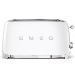 SMEG TSF02WHEU TOSTAPANE 2 SCOMPARTI 4 FETTE 1500 W BIANCO LUCIDO 50'S STYLE