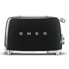 SMEG TSF03BLEU TOSTAPANE 4 SCOMPARTI 4 FETTE 2000 W NERO LUCIDO 50'S STYLE