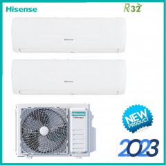 HISENSE IQ PLUS CONDIZIONATORE DUAL 9+9 BTU INVERTER R32 A++A++ WIFI 2AMW42U4RC