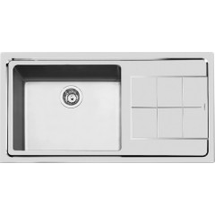 FOSTER 2263052 LAVELLO 1 VASCA A SINISTRA CON GOCCIOLATOIO  KE SF INOX 98,3 CM