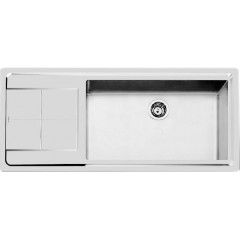 FOSTER 2211051 LAVELLO 1 VASCA A DESTRA  CON GOCCIOLATOIO  KE SF INOX 117,3 CM