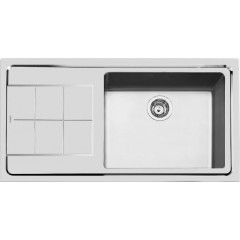 FOSTER 2263051 LAVELLO 1 VASCA A DESTRA CON GOCCIOLATOIO  KE SF INOX 98,3 CM