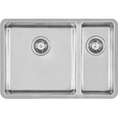 FOSTER 2202852 LAVELLO 2 VASCHE MINORE A SX  KE ST INOX 66 CM