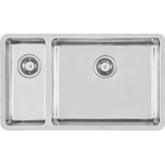 FOSTER 2204851 LAVELLO 2 VASCHE KE SPAZZOLATO ST INOX 76 CM