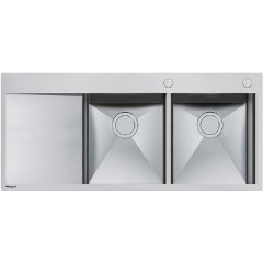 FOSTER 1420001 LAVELLO NEW WAVE 2 VASCHE DX + SGOCCIOLATOIO FILOTOP INOX