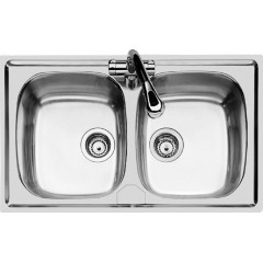 FOSTER 1886160 LAVELLO 2 VASCHE S1000 STD INOX 86 CM