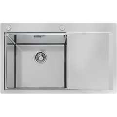 FOSTER 1250052 LAVELLO INOX 1 VASCA SX FILO TOP MASTER 86 CM