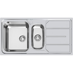 FOSTER 1197162 LAVELLO INOX 2 VASCHE S1000 STD INOX 97 CM VERSIONE SX