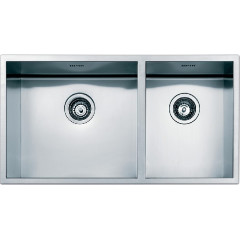 APELL FERRARA ZERO FEQ4530USC LAVELLO 2 VASCHE 860 X 513 MM SATINATO SOTTOTOP