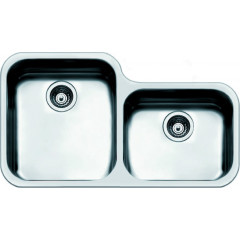 APELL FERRARA FE4534UBC LAVELLO 2 VASCHE 864 X 510 MM SPAZZOLATO SOTTOTOP