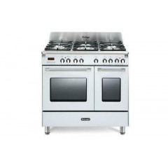 DELONGHI MEM965TWXED CUCINA DOPPIO FORNO 5 FUOCHI TRIPLA CORONA 90X60 BIANCO