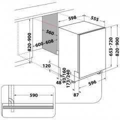 HOTPOINT-ARISTON H2IHUD526AS LAVASTOVIGLIE INCASSO 14 COPERTI INVERTER 9 PROGR.