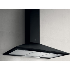 ELICA MISSY BL/A/90 CAPPA PARETE ASPIRANTE ILLUMINAZIONE LED VETRO NERO