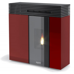 LAMINOX VG10B-R ROSSO VERONICA GHOST AIR STUFA A PELLET IN ACCIAIO 10,5 KW