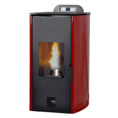 LAMINOX TS 12 I-R FLORA IDRO TERMOSTUFA A PELLET 12 KW ROSSO BORDEAUX