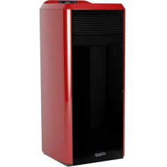 LAMINOX TLVB24IRS Carlotta Lux Black Line 24kW STUFA Idroventilata COLORE ROSSO