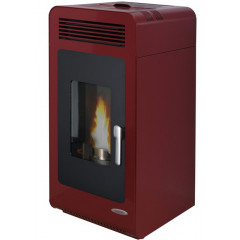 LAMINOX PRIMULA AIR STUFA PELLET 7KW 170 m3 RISCALDABILI CLASSE A+ BORDEAUX