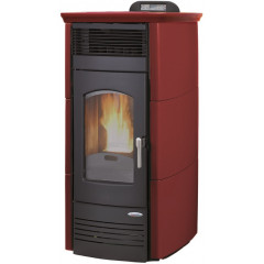 LAMINOX STP 13 A-R VALENTINA AIR PRESTIGE STUFA A PELLET 16 KW ROSSO BORDEAUX