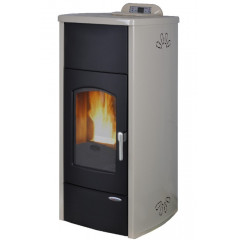 LAMINOX TS 18 IP-A TINA IDRO PLUS TERMOSTUFA A PELLET 20 KW AVORIO