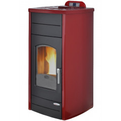 LAMINOX TS 15 IP-R ESTER IDRO PLUS TERMOSTUFA A PELLET 15 KW ROSSO BORDEAUX