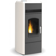 LAMINOX TL28IA AVORIO VICTORIA IDRO LUX TERMOSTUFA A PELLET 28 KW 500/770 m³