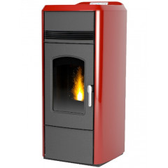 LAMINOX TL24IRS ROSSO CARLOTTA IDRO LUX STUFA A PELLET 25 KW 400-650 m³ 13,5 L