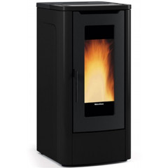 EXTRAFLAME TEOREMA PLUS NERO STUFA A PELLET CANALIZZATA 3.5-12.0 KW 340 M3