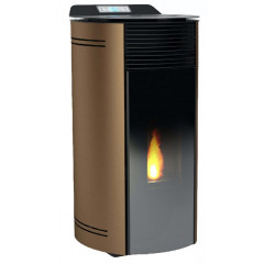 LAMINOX J13IZ Jessica 13 Idro Black Line Termostufa a pellet 13kw Bronzo