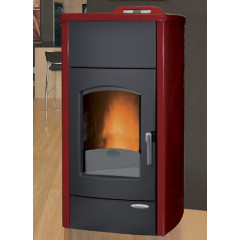 LAMINOX GRETA IDRO PLUS TERMOSTUFA A PELLET 18 KW BORDEAUX TS19IPR