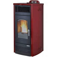 LAMINOX ST 13 APC-R VALENTINA AIR PLUS CANALIZZATA STUFA A PELLET 16 KW ROSSO BO