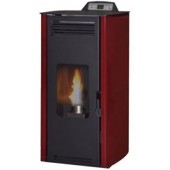 LAMINOX ST 9 AC-R GRAZIA AIR CANALIZZATA STUFA A PELLET 8.5 KW ROSSO BORDEAUX