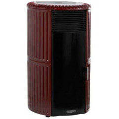 LAMINOX JV13MIR JESSICA 13 MAIOLICA ROSSO TERMOSTUFA PELLET 13 KW IDROVENTILATA