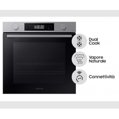 SAMSUNG NV7B44403BS FORNO DUAL COOK CATALITICO 76 VAPORE NATURALE A+ INOX