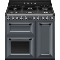 SMEG TR93GR CUCINA VICTORIA 90x60CM PIANO GAS 6 BRUCIATORI 2 FORNI GHISA