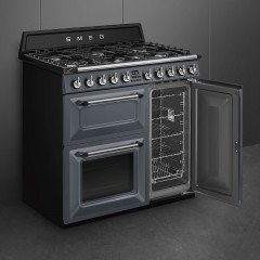 SMEG TR93GR CUCINA VICTORIA 90x60CM PIANO GAS 6 BRUCIATORI 2 FORNI GHISA