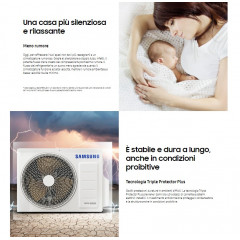 SAMSUNG WINDFREE PURE CONDIZIONATORE 9000 BTU 21MILA MICRO FORI WIFI CLASSE A++