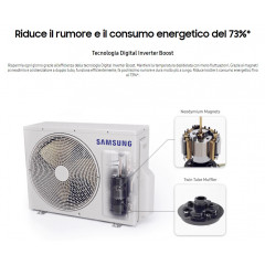 SAMSUNG WINDFREE PURE CONDIZIONATORE 9000 BTU 21MILA MICRO FORI WIFI CLASSE A++