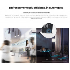 SAMSUNG CLIMATIZZATORE WINDFREE ELITE WIFI DUAL SPLIT R32 AJ040TXJ2KG 9000+9000