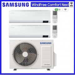 SAMSUNG CLIMATIZZATORE WINDFREE C-NEXT WIFI DUALSPLIT AJ040TXJ2KG 9000+12000