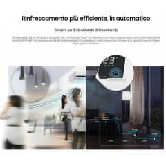 SAMSUNG CONDIZIONATORE WINDFREE ELITE WIFI DUAL SPLIT R32 AJ040TXJ2KG 7000+9000