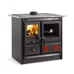 LA NORDICA ROSA L 5.0 VST STEEL CUCINA A LEGNA NERO ANTRACITE 9.5KWH 7015448