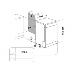 INDESIT D2FHK26 LAVASTOVIGLIE LIBERA INSTALLAZIONE 14 COPERTI 6 PROGRAMMI CL. E