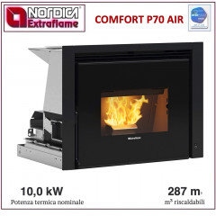 EXTRAFLAME COMFORT P70 AIR INSERTO A PELLET FOCOLARE VENTILATO PROMO FINO 31/03