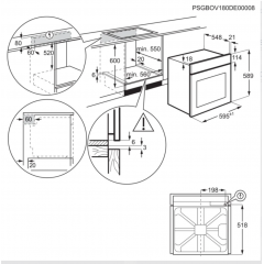 ELECTROLUX KOCEH70X2 FORNO MULTIFUNZIONE 60X60 INOX 72L VAPORE INFISPACE XL