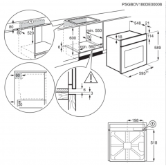 ELECTROLUX KODGS20TX FORNO MULTIFUNZIONE 60X60 INOX 72L STEAMBAKE TEGLIA XL